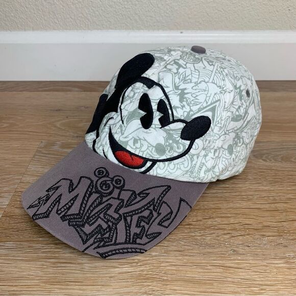 Disney Unisex Embroidered Mickey Mouse Adjustable Strapback Hat - Picture 1 of 11